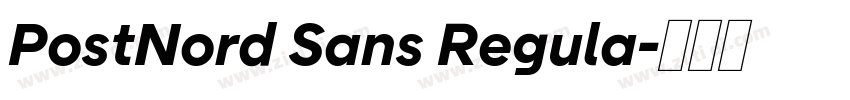 PostNord Sans Regula字体转换